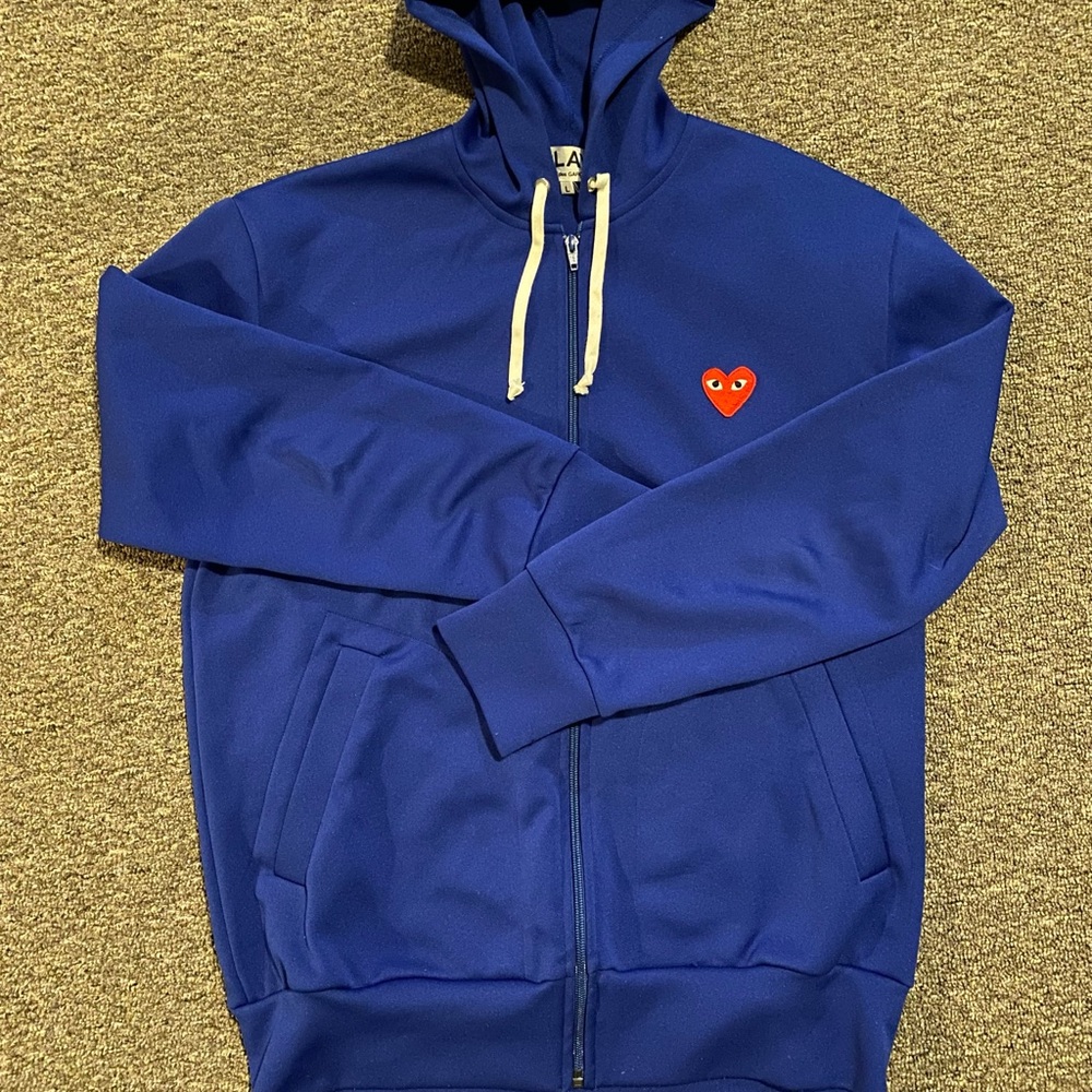 Comme Des Garçons Play Zip Hoodie size L